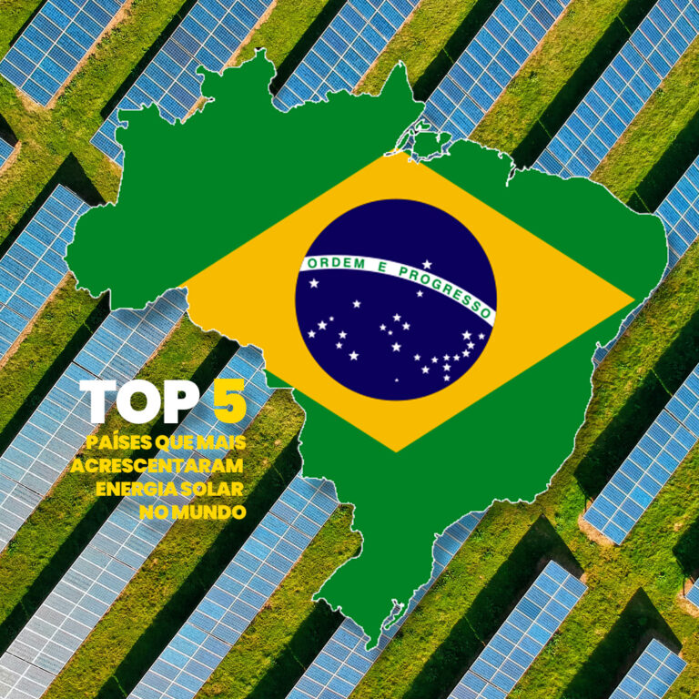 Brasil foi o 4º país que mais acrescentou energia solar no mundo em 2022