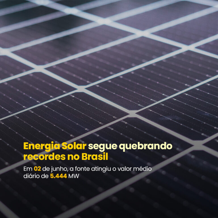 Energia solar bate recorde de geração de energia em junho