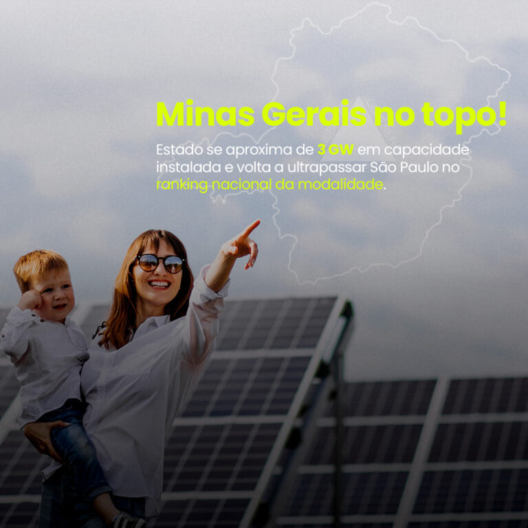 Minas Gerais retoma liderança na geração solar distribuída do Brasil